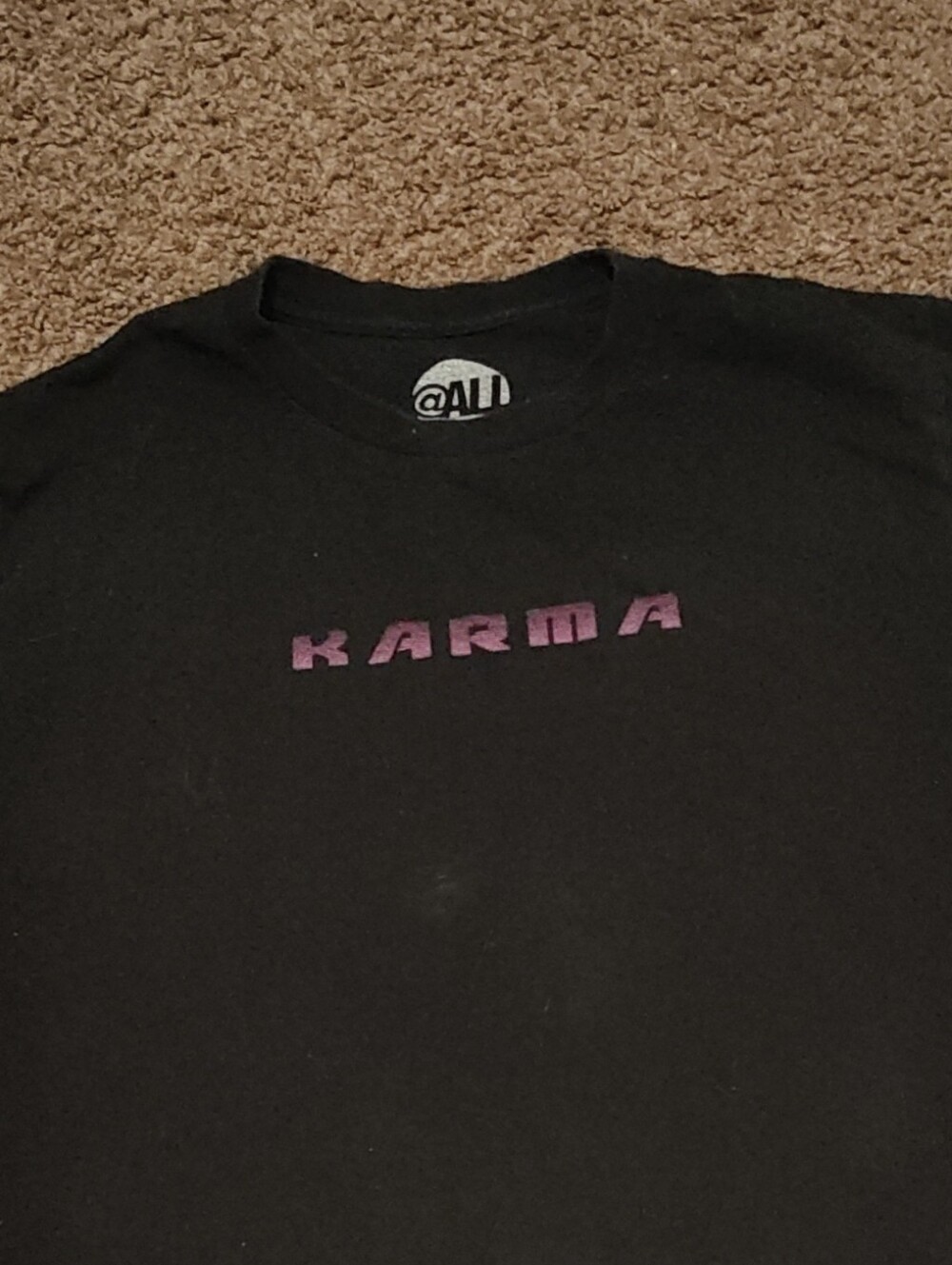 Black 'KARMA' Graphic Tee